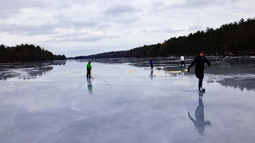 Ashland Reservoir ice fishing